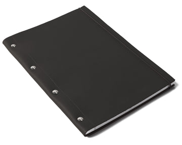 Large Leather Notebook in Black
