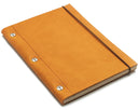 Medium Leather Notebook in Gold
