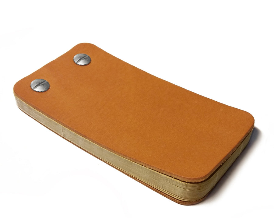 Leather iKone Notebook in Gold