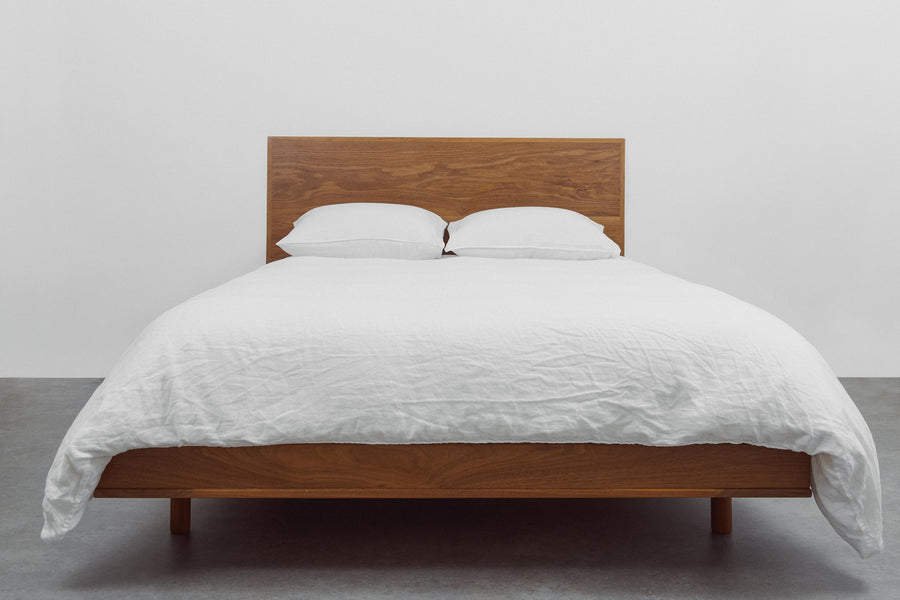 Queen Size Walnut Bed and Headboard