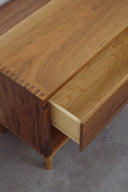 Walnut Open Shelf Nightstand