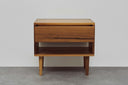 Walnut Open Shelf Nightstand