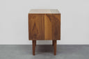 Walnut Open Shelf Nightstand