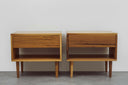 Walnut Open Shelf Nightstand