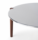 Sidekicks Coffee Table with Polished Aluminum Top