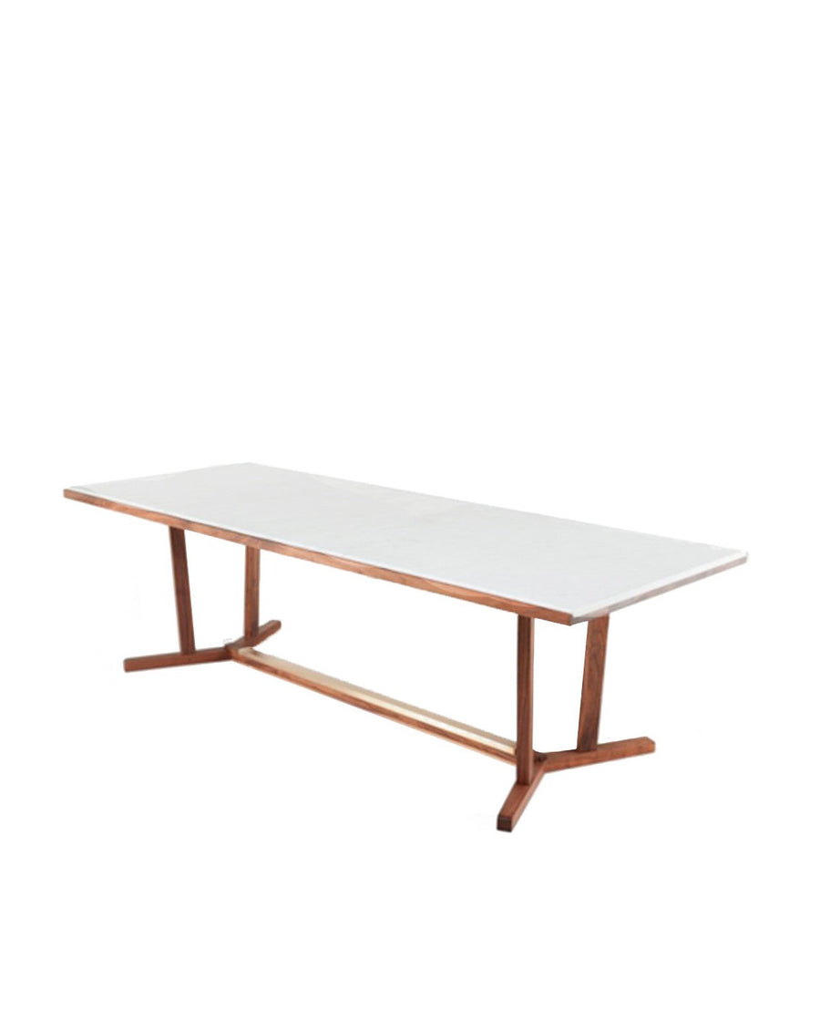 Shaker Dining Table with Marble Top