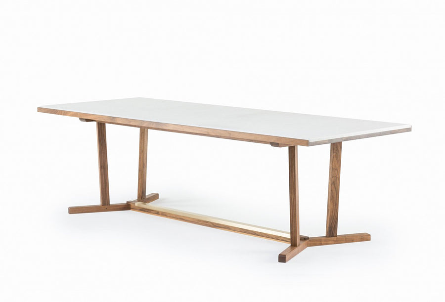 Shaker Dining Table with Marble Top