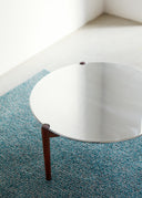 Sidekicks Coffee Table with Polished Aluminum Top