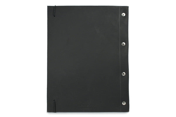 Large Leather Notebook in Black