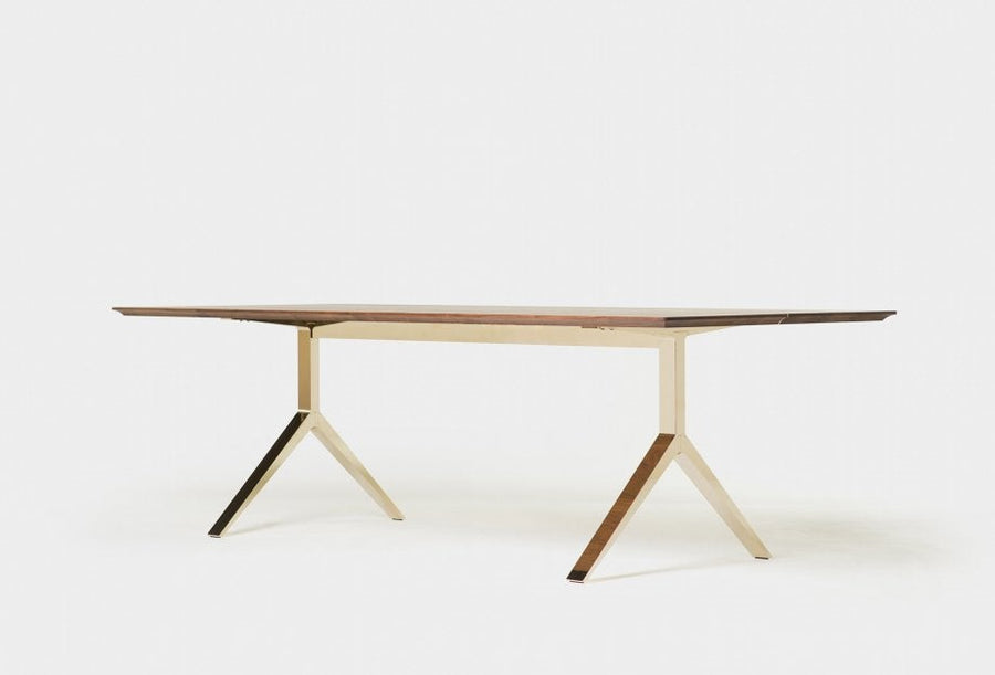Overton Table with Brass Legs